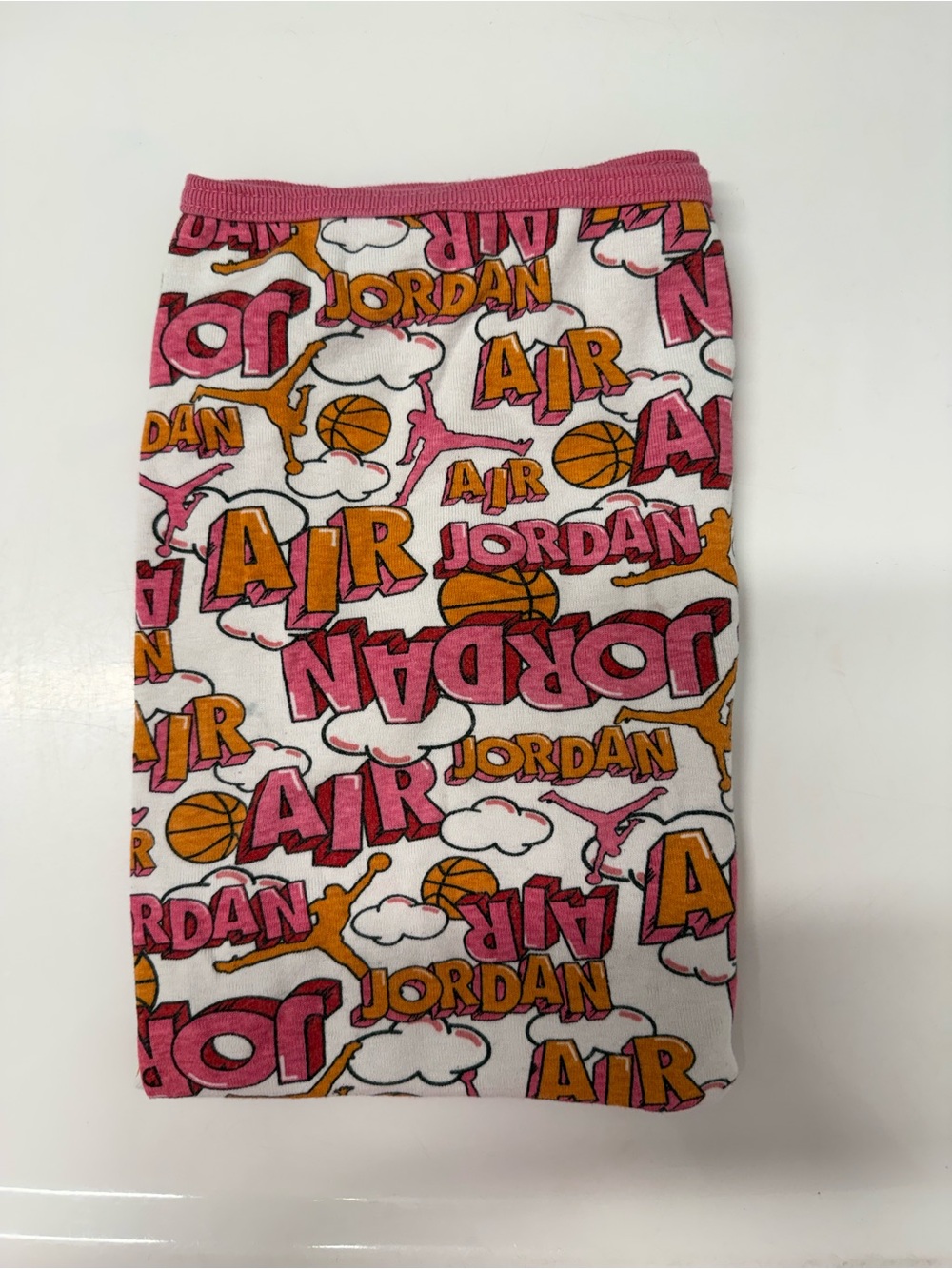 Jordan baby girl blanket - Pink & Orange
